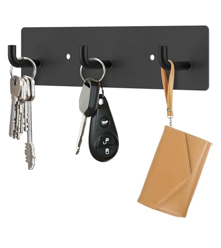 Key Rail with 3 Key Hooks