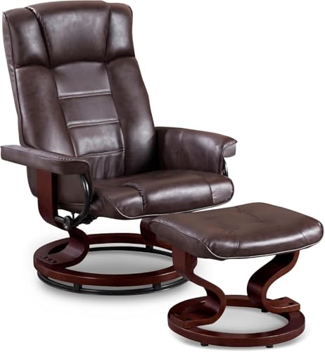 Manual Swivel Recliner with Ottoman