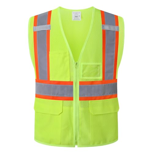 High Visibility Reflection Mesh Safety Vests with Multi