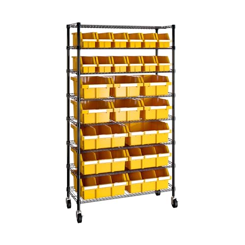 Heavy Duty NSF Bin Rack Solid Steel Wire Shelving Storage Unit