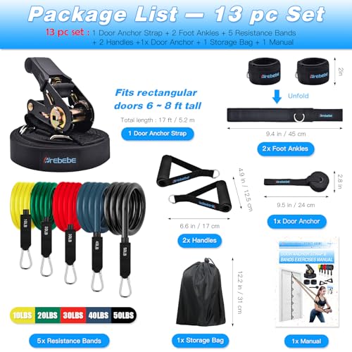 Upgrade Door Anchor Strap for Resistance Bands Exercise