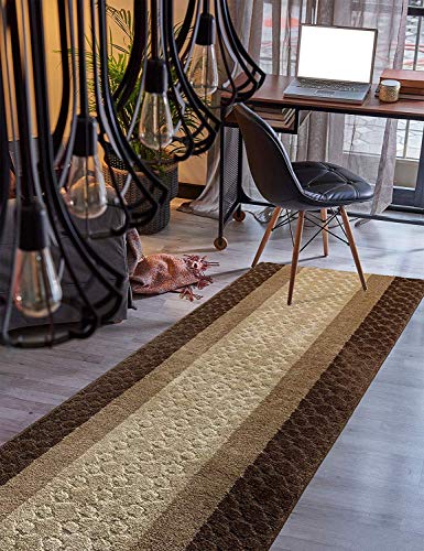 Custom Size Hallway Runner Rug Trellis Grey Color 31 inch Wide Select Your Length Non