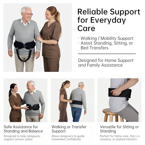 Gait Belt with Handles for Seniors