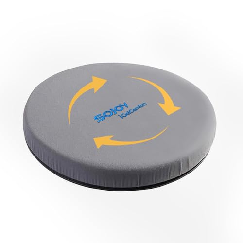 iGelComfort Deluxe Gel Swivel Seat Cushion with Supportive Memory Foam 360 Degrees Rotating Seat Cushion for Home