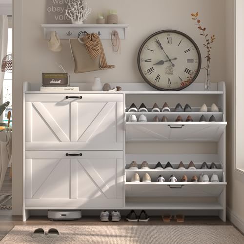 Narrow Shoe Storage Cabinet