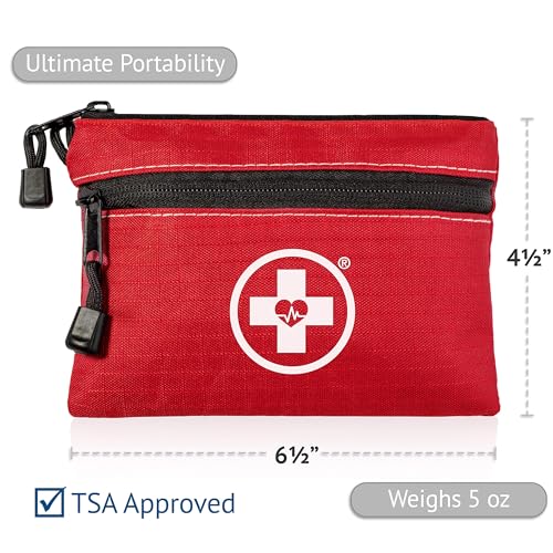 2-in-1 First Aid Kit for Car, Travel & Home, Businesses - Bonus Mini Kit for Medical Emergency Aid, Survival, Camping