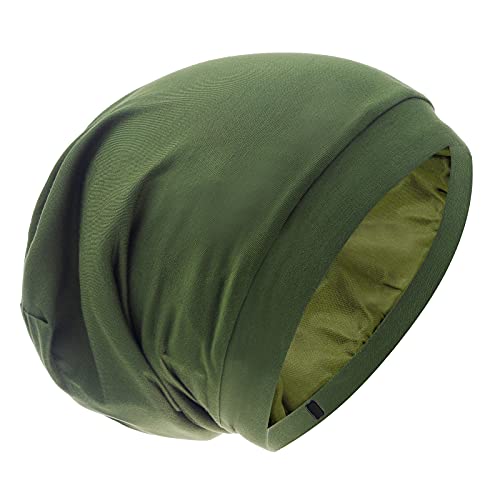 Silk Satin Lined Bonnet Sleep Cap