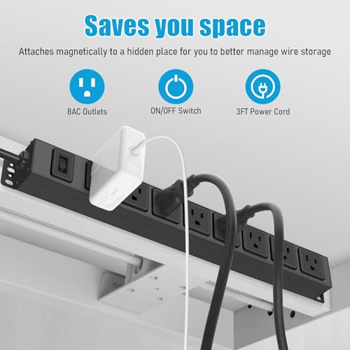 8 Outlet Magnetic Power Strip