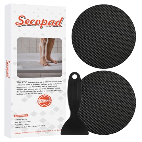 Round Non Slip Bathtub Stickers with Scraper