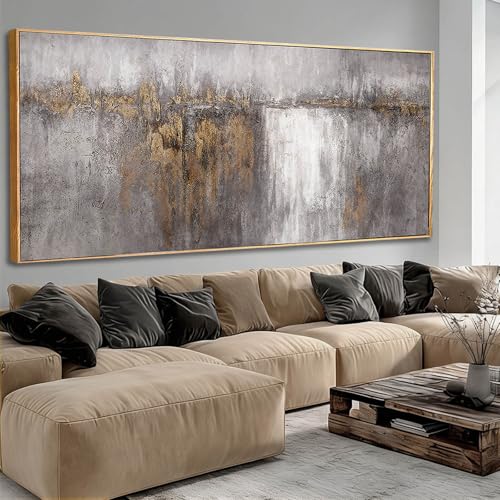 White Canvas Wall Art Extra Large Wall Decor Framed Abstract Poster Pictures Black Flowers Arts Blue Artwork for Hotel Gallery