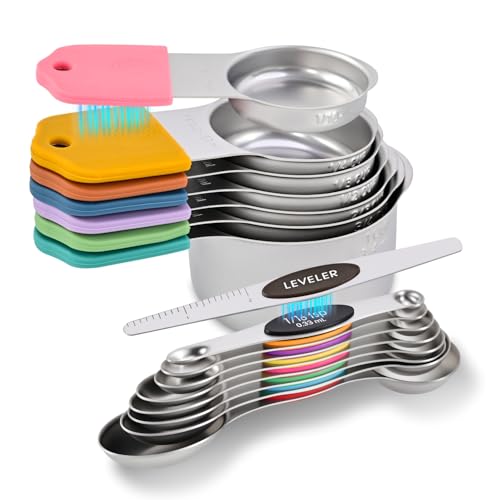 16 Piece Magnetic Measuring Cups and Spoons Set