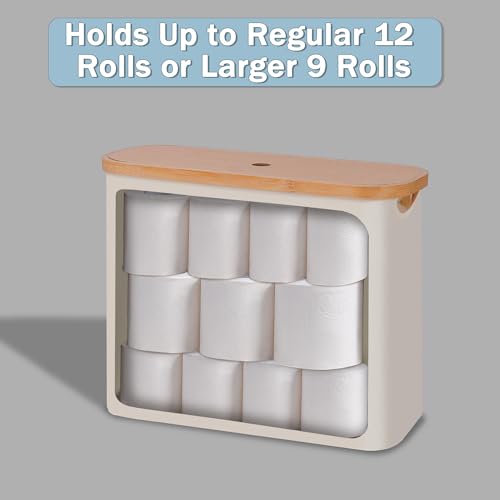 Toilet Paper Basket with Lid for Bathroom
