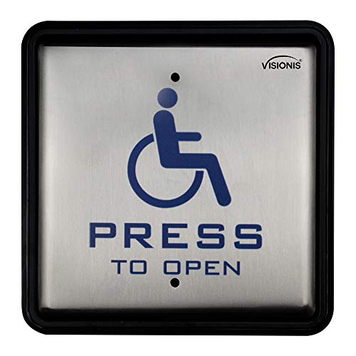VAR#879 VIS 7039 Stainless Stell Handicap Exit Button