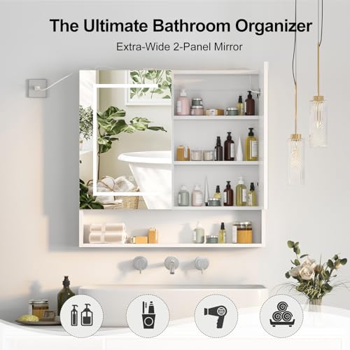 Large LED Medicine Cabinet for Bathroom