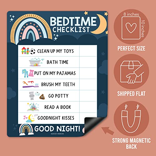 Magnetic Morning & Bedtime Routine Chart for Kids