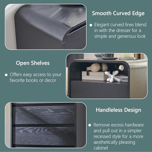 Modern Nightstand Set of 2