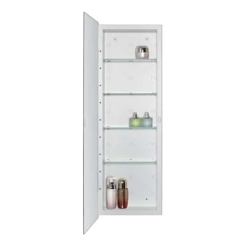 Bathroom Medicine Cabinet with Beveled Edge Mirrored Door