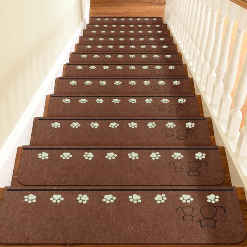 Non Slip Stair Treads for Wooden Steps Indoor