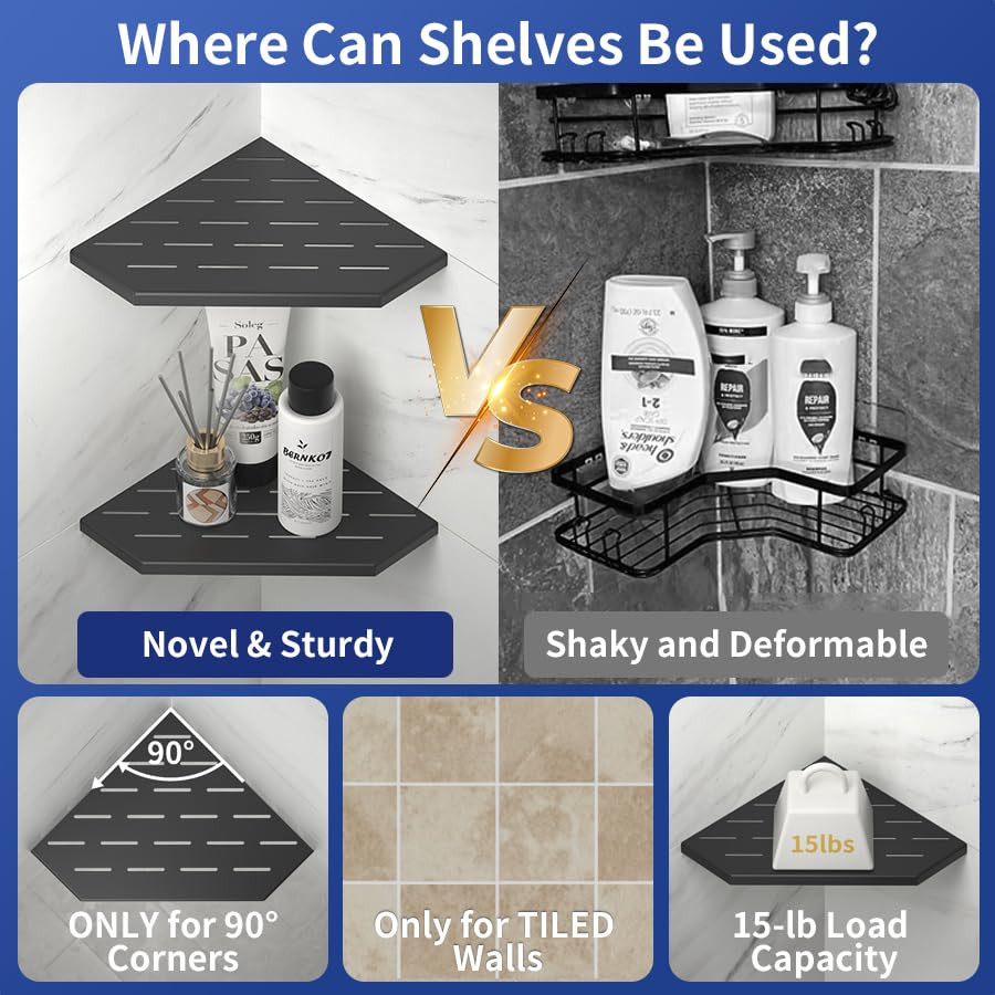 10'' Corner Bathroom Shelf