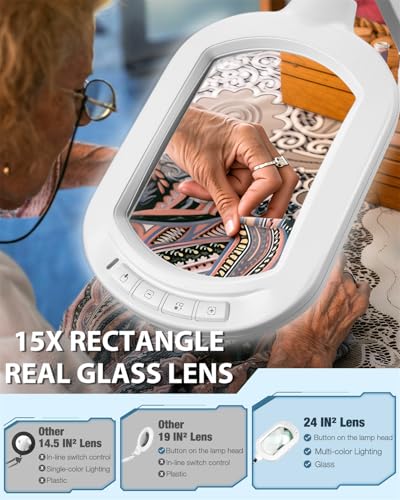 Magnifying Glass with Light and Stand