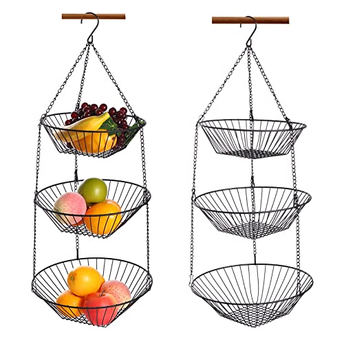 3 Tier Wire Fruit Hanging Basket