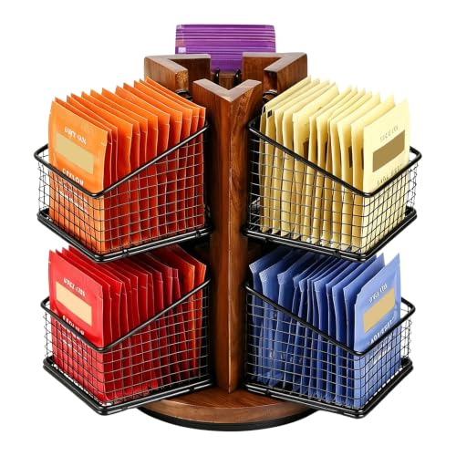 Tea Bag Organizer with 6 Tea Baskets