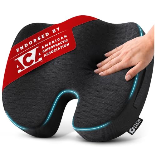 Seat Cushion Memory Foam Chair Cushion for Tailbone Pain Relief