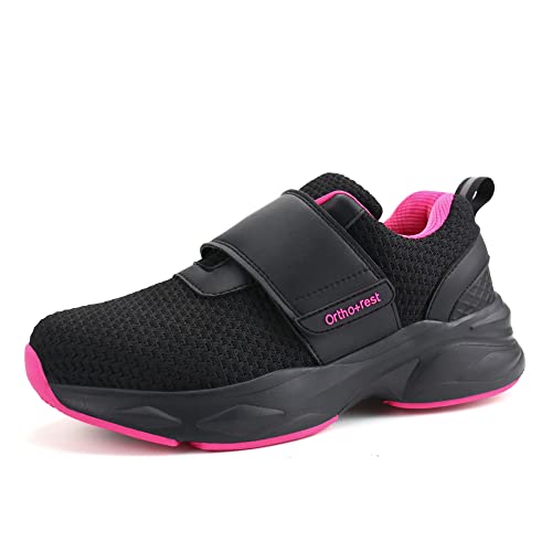 Women Diabetic Shoes with Adjustable Closure Orthopedic Walking Shoes for Edema Plantar Fasciitis Bunions Arthritis Swollen Feet