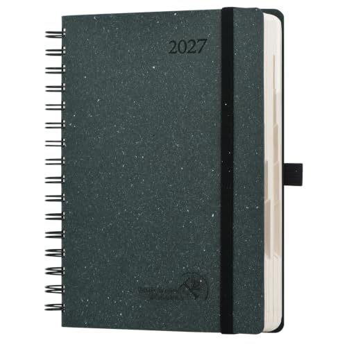 2026 2027 Academic Daily Planner One Page Per Day Hardcover Appointment Book with Hourly Time Slots