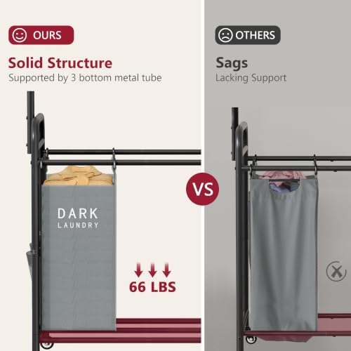 Laundry Sorter with Hanging Bar