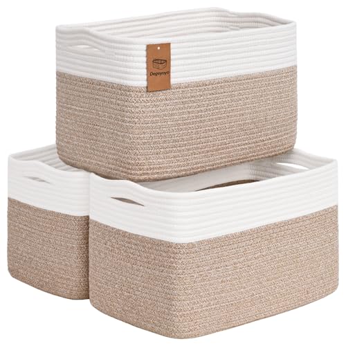 3 Pack Shelf Baskets for Organizing