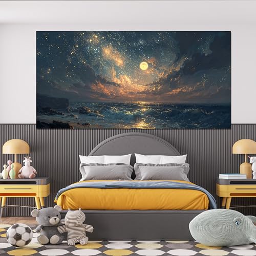 Oversized Wall Art Decor Gold Boho Canvas Art Wall Decor For Living Room