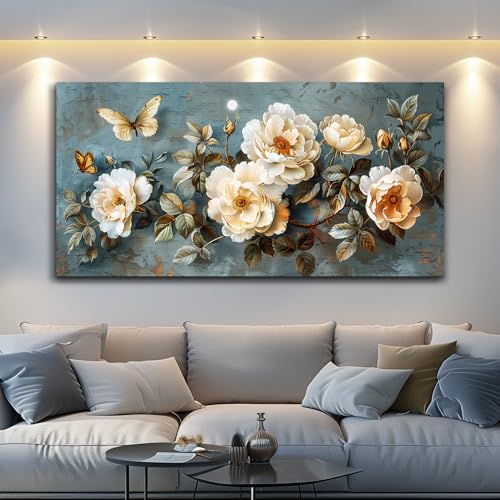 Wall Decor For Living Room Canvas Wall Art For Bedroom Office Print Artwork White Ink