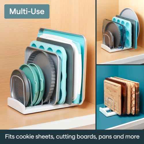 StoreMore Bakeware Rack with Tall Steel Wires