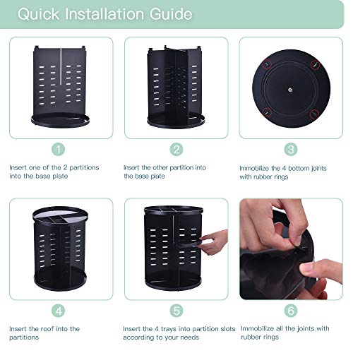360 Rotating Makeup Organizer