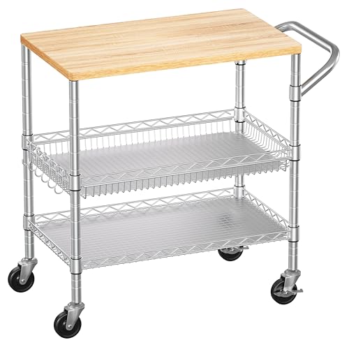 990Lbs Capacity Heavy Duty Rolling Utility Cart