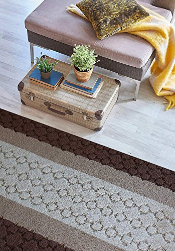 Custom Size Hallway Runner Rug Trellis Grey Color 31 inch Wide Select Your Length Non