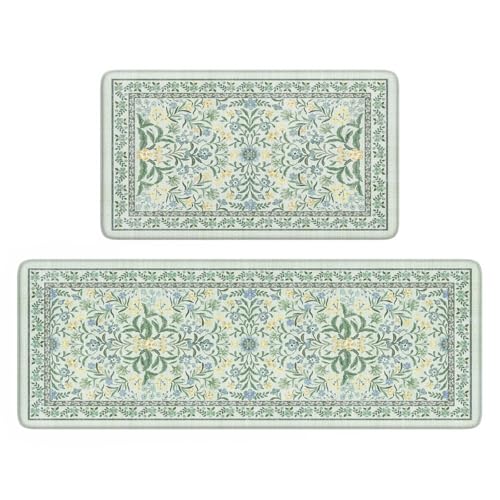 Modern Floral Kitchen Mats