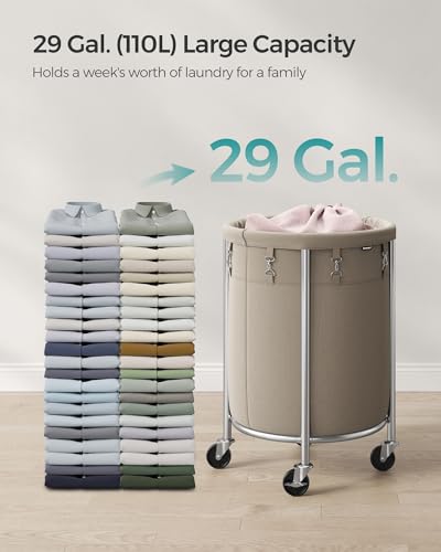 Laundry Basket with Wheels