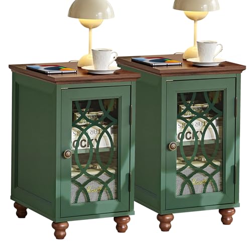 Narrow Side Table with Charging Station