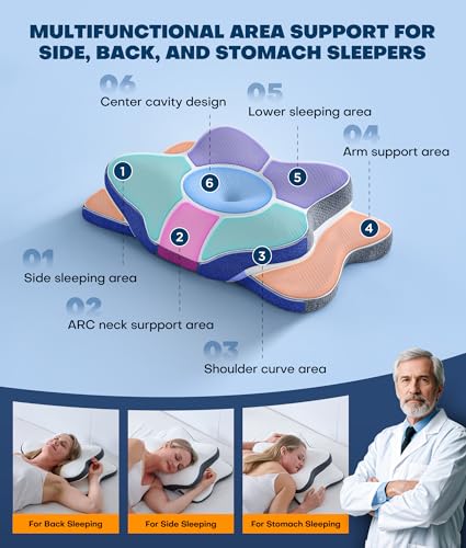 5X Pain Relief Cervical Neck Pillow for Neck Support