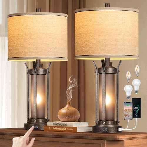 Farmhouse Table Lamps for Living Room