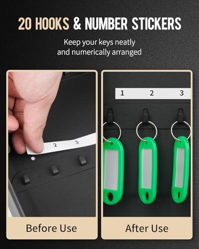 20 48 Position Key Cabinet with Key Lock with Key Tag Labels