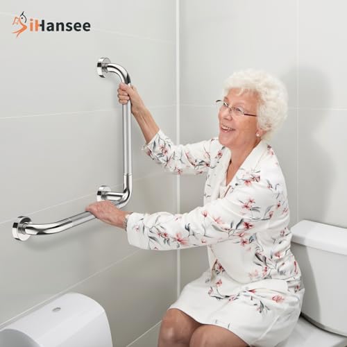 L Shaped Bathroom Grab Bars