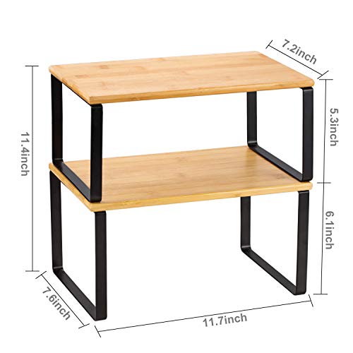 Kitchen Cabinet and Counter Shelf Organizer