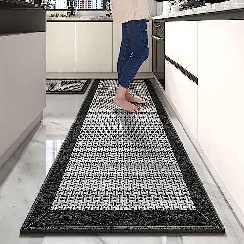 2 PCS Kitchen Rugs Mats Non Skid Washable