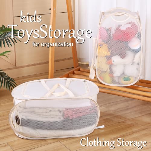 4 Pcs Mesh Popup Laundry Hamper