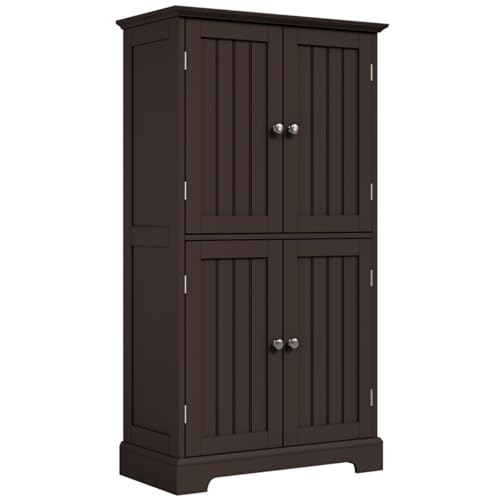 Bathroom Floor Storage Cabinet with Doors