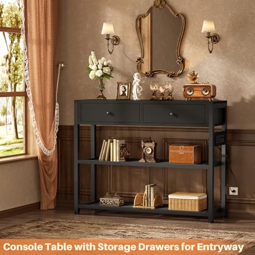 Ecopriso Entryway Table with Outlets and USB Ports