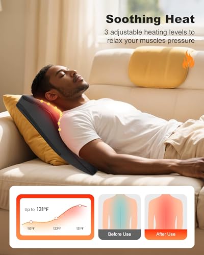 Shiatsu Back Massager with Heat Vibration